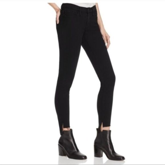 Jeans Skinny FRAME Le Skinny De Jeanne - Taille 26 - Effet Raw Hem Et Step Hem - Occasion